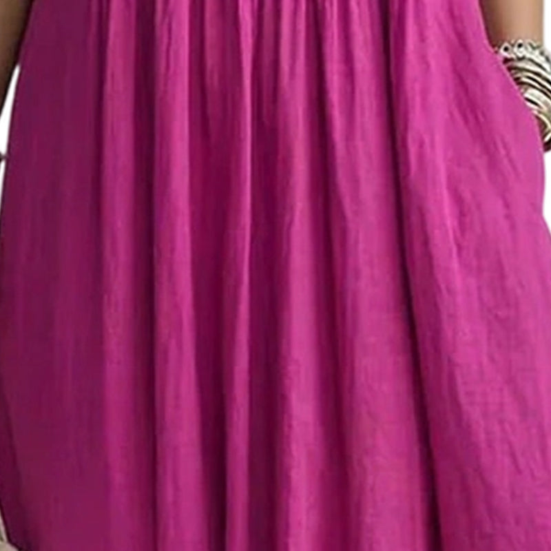 【S-3XL】👗Női laza, alkalmi V-nyakú ruha