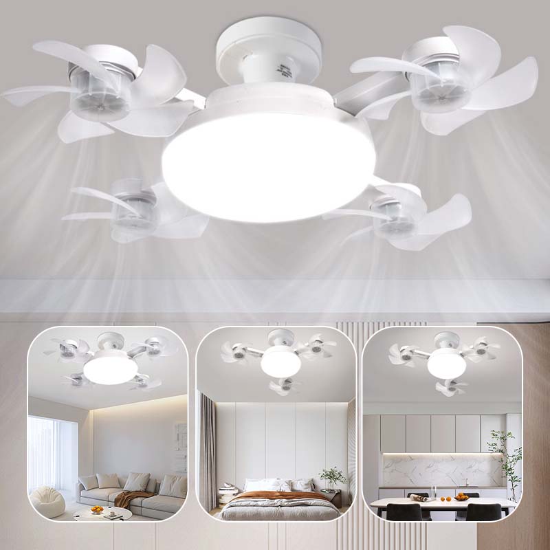 🌀Mennyezeti ventilátor LED lámpával és távirányítóval