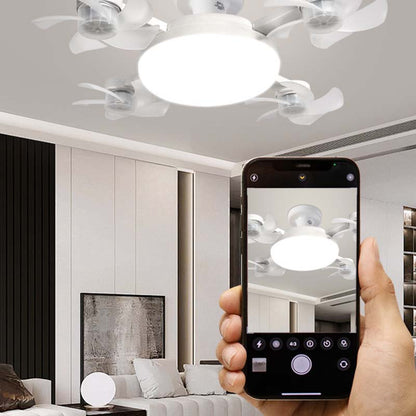 🌀Mennyezeti ventilátor LED lámpával és távirányítóval