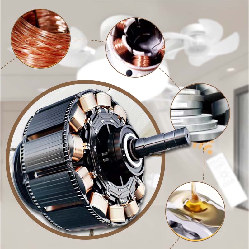 🌀Mennyezeti ventilátor LED lámpával és távirányítóval