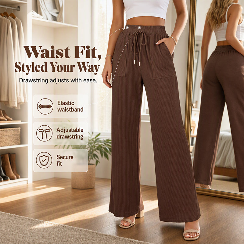【S-2XL】👖Női előnyös szabású, széles szárú nadrág