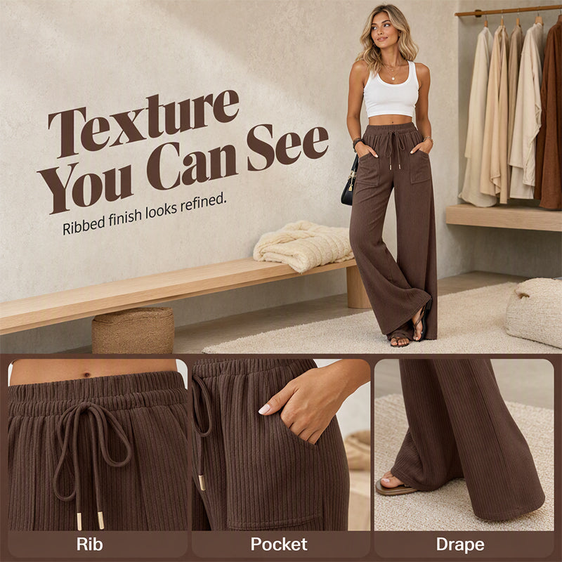 【S-2XL】👖Női előnyös szabású, széles szárú nadrág