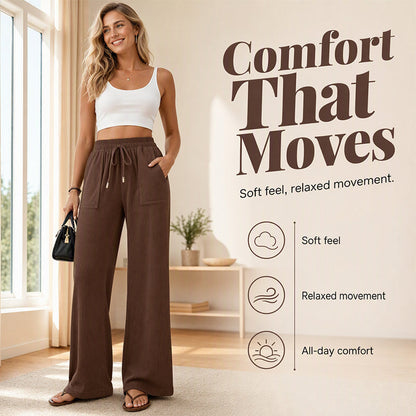 【S-2XL】👖Női előnyös szabású, széles szárú nadrág