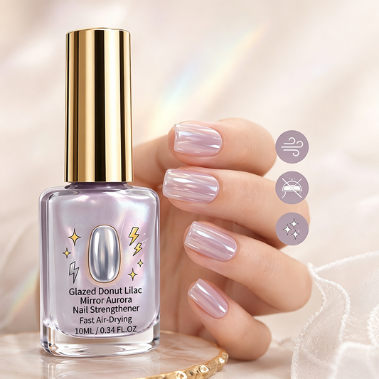 【💅1+1 ingyen】💜Lila tükörfényes körömápoló készítmény