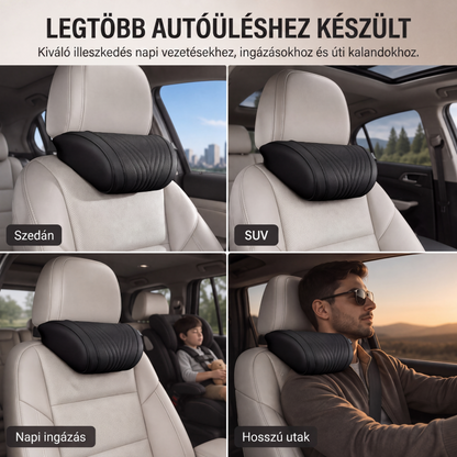 🚗 Prémium autós fejtámasz + deréktámasz párna szett