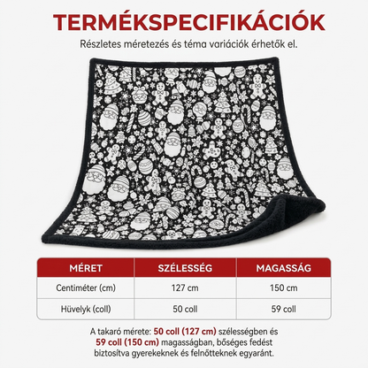 👨‍👩‍👧 Családi barkácsszínező takaró minden korosztály számára